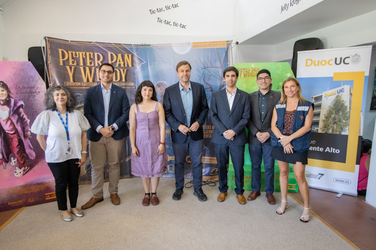 Ilustración de Peter Pan ambientada en nuestro país consigue 1er lugar en concurso realizado por el Centro Bibliotecario de la Corporación Municipal de Puente Alto y el Instituto DUOC UC